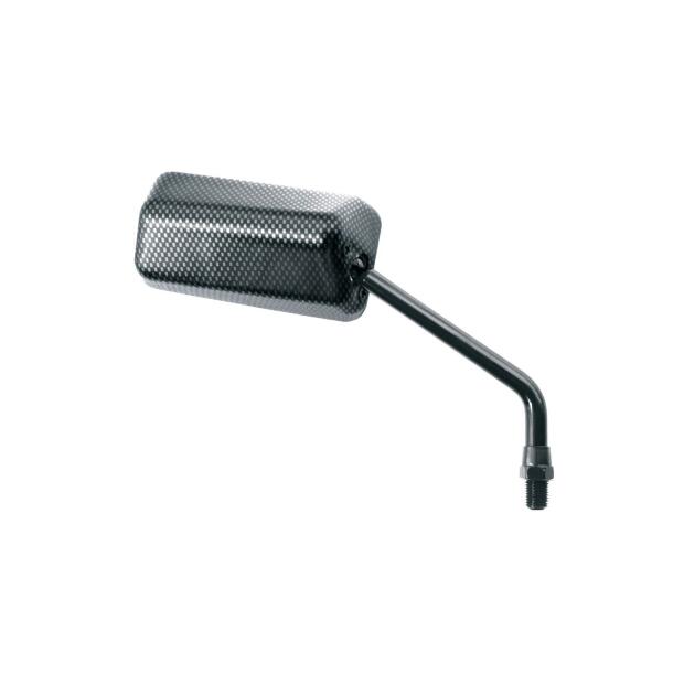 Rückspiegel Universal mit M8x1,25 Gewinde, rechts, carbon optik