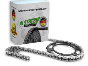 Kettensatz für Aprillia 125 ETX verstärkt 15/45