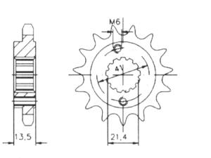 Kettensatz für Honda XL 600 V Transalp ab 89 X-Ring verstärkt
