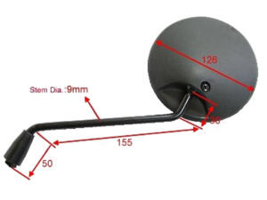 Spiegel für Honda NX 650 Dominator / XL 600 R / Transalp / MTX