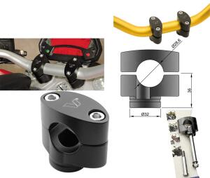 Handlebar Adapter 28,6mm handlebar clamp Motorcycle Quad ATV Enduro Motocross Supermoto Street Fighter