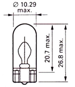 Standlichtbirne Positionsleuchte 12 V 3 Watt mit Sockel ATV Quad Motorrad Roller