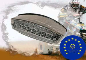 LED Rücklicht MONSTER klar für Shineray 250 STIXE