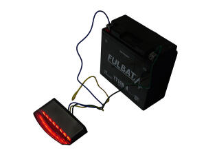 LED Rücklicht Boston getönt Quad / ATV E-geprüft mit Nummernschildbeleuchtung