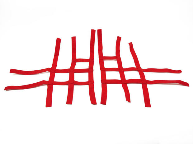 Nerfbar Netze für Yamaha YFM 700 R rot