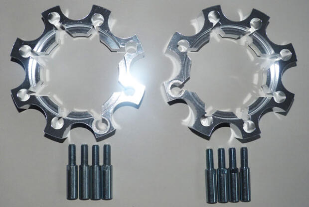 Spurverbreiterung hinten / vorne für Yamaha Kodiak / Grizzly 400/450