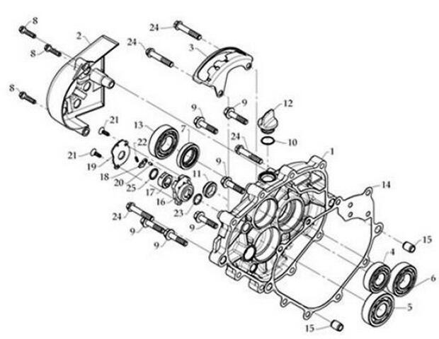 Dichtung Getriebe Deckel Dinli 350