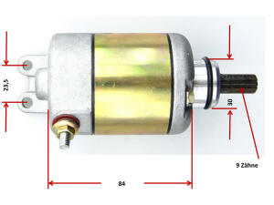 Anlasser für Husaberg FE 450, FS 450, FE 550 Elektrostarter