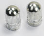 Ventilkappen BULLET silber 1 Paar Auto Motorrad Moped Roller Fahrrad