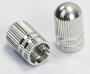 Ventilkappen BULLET silber 1 Paar Auto Motorrad Moped Roller Fahrrad