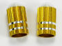 Valve Caps Silver Gold anodized Bullet Style
