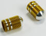 Valve Caps Silver Gold anodized Bullet Style