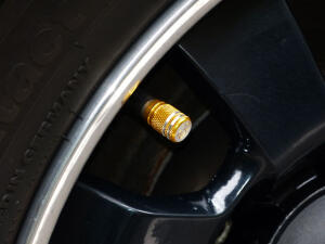 Valve Caps Silver Gold anodized