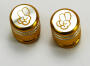 Valve Caps Silver Gold anodized