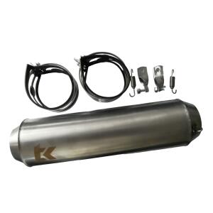 Auspuff Quad ATV Edelstahl universell Auspuffanlage mit ABE