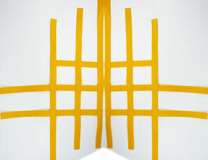 Net for nerf bar Yamaha YFZ 450 yellow