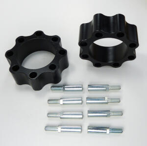 Spurverbreiterungen schwarz Quad ATV alle mit 110 mm - 115 mm Lochkreis hinten und vorne