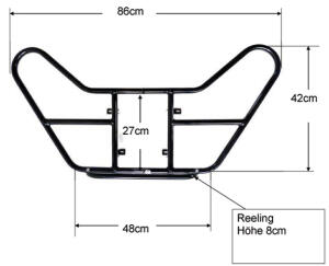 Gepäckträger Yamaha Wolverine hinten
