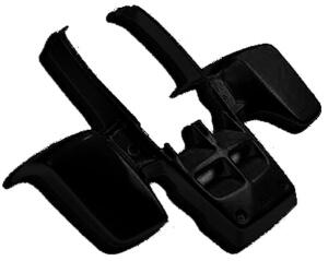Kotflügel Banshee YFZ350 schwarz matt Set
