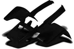 Kotflügel Banshee YFZ350 schwarz matt Set