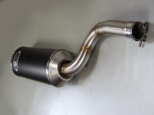 Exhaust Honda XR 600 R slip on with e-mark black edition