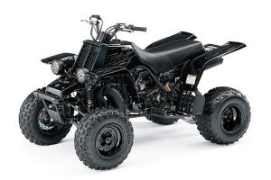 Kühler Abdeckung für Yamaha YFZ350 Banshee schwarz-matt