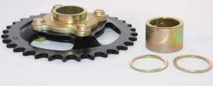 Yamaha Raptor YFM 350 R rear sprocket t.32