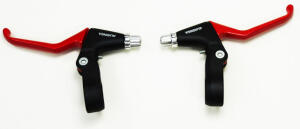 Cross Mofa / Moped Bremshebel Rot Schwarz Aluminium