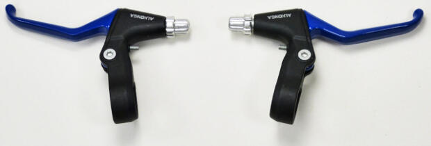 Cross Mofa / Moped Bremshebel Blau Schwarz Aluminium