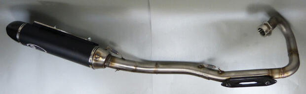 Auspuff mit Tuning Krümmer Kawasaki KFX 400 Carbon mit ABE