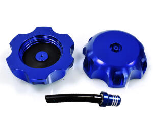 Aluminum Fuel Tank Cap with Vent Valve blue for Honda XR 250