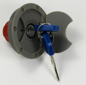 Abschließbarer Tankdeckel für Yamaha YQ Aerox 100 (00-02) Grau