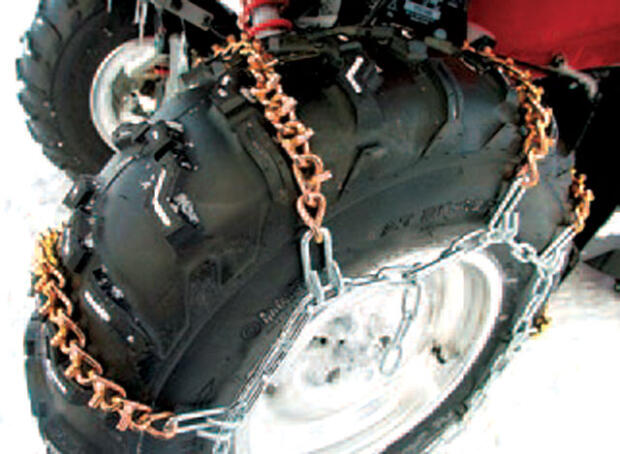 Schneeketten Kawasaki KFX 700 vorne