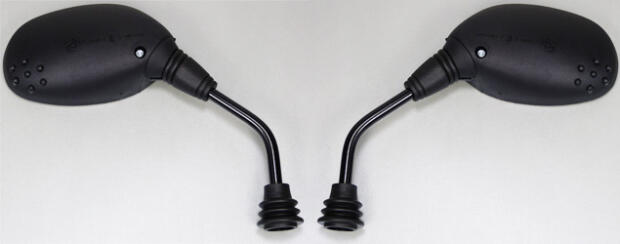 OEM Spiegel Gilera Stalker 50 (97-09) Paar E-Geprüft schwarz M10/125