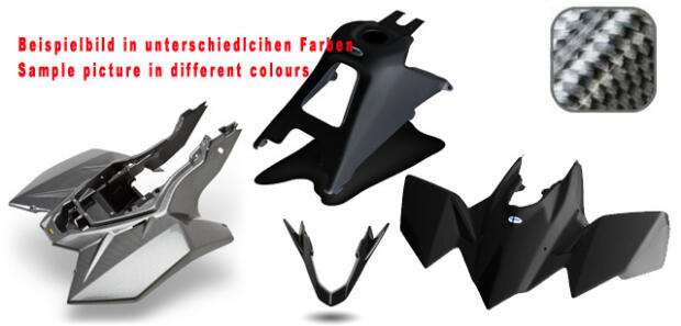 Plastik Kit LTR450 Carbon schwarz Race
