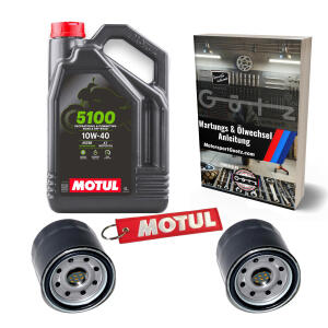 Kundendienstset 10W40 4liter Öl  2x Ölfilter für TGB Blade Target 425 525 550