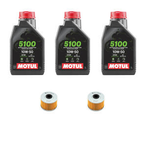 2x Ölfilter Herkules Adly Hurricane 450 / 500S +3liter Power Synthetik 10W50 Öl