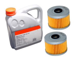 2x oilfilter Honda TRX 700 XX + power Synthetik 10W50...