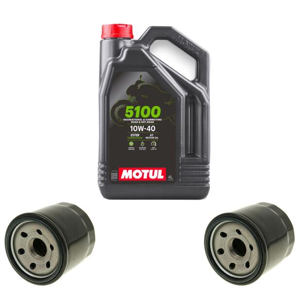 2x Ölfilter für Kymco Maxxer MXU 375 10W40 Öl 4 Liter