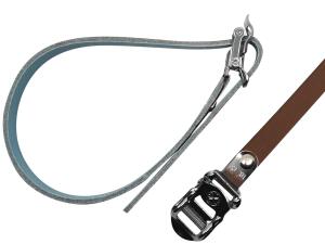 Kunstleder Fahrrad Pedal Riemen Paar Braun