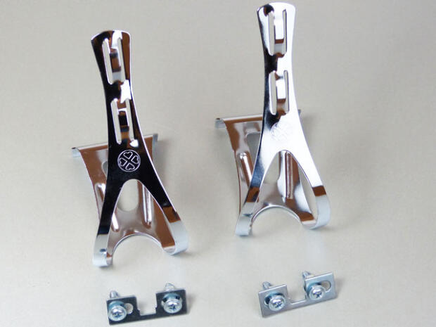 Retro Pedalhaken Silber