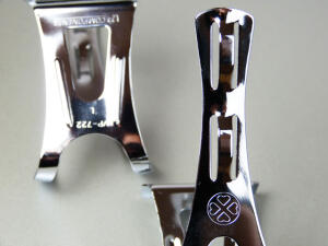 Retro Pedalhaken Silber