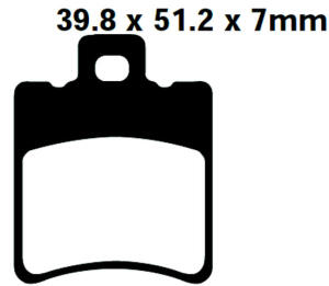 Brake pads Dinli DMX 270 350, DL801, 802 rear