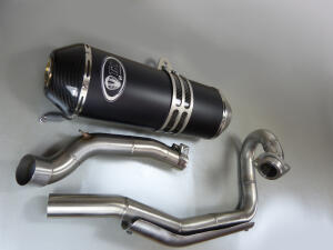 Auspuff mit Tuning Krümmer Suzuki LTZ 400 ab 2009 mit ABE Carbon