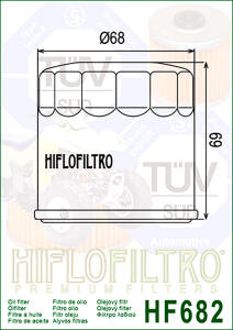 Oilfilter Hiflo HF682 for Hyosung Benelli CF Moto