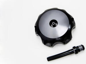 Aluminium Tankdeckel mit Entlüftungsventil Schwarz Kawasaki KX / KX F 250 (02)