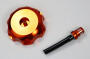 Aluminum Fuel Tank Cap with Vent Valve Orange for Yamaha TT 350 (85-89)