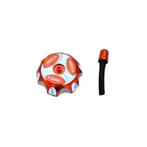 Aluminum Fuel Tank Cap with Vent Valve Orange for KTM EXC...
