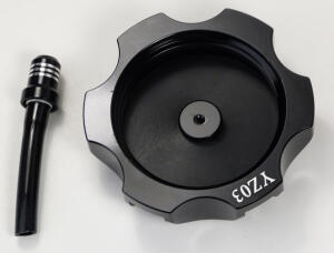 Aluminum Fuel Tank Cap with Vent Valve Black for Honda XR 450