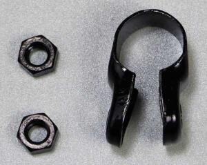 Rückspiel mit Gelenk links oder rechts mit Schelle schwarz für Beta RK6 50 (93-96)